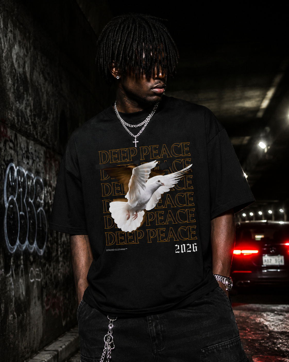 STACKD CLOTHING — Deep Peace Dove Premium Graphic Tee Unisex